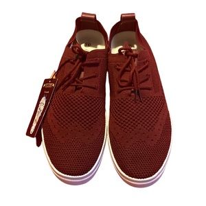 Vlado Footwear Men's Venice Low-Top Lace Up Shoes Burgundy